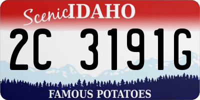 ID license plate 2C3191G