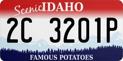 ID license plate 2C3201P