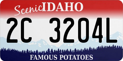 ID license plate 2C3204L