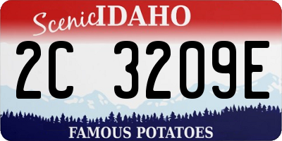 ID license plate 2C3209E