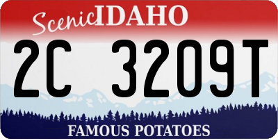 ID license plate 2C3209T