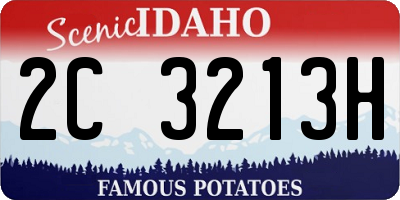 ID license plate 2C3213H