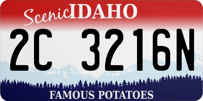 ID license plate 2C3216N