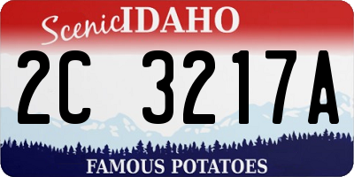 ID license plate 2C3217A