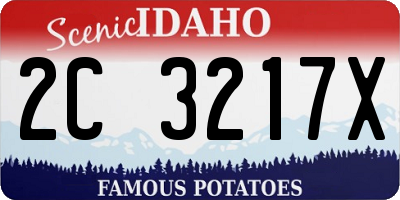ID license plate 2C3217X