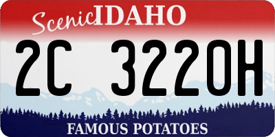 ID license plate 2C3220H