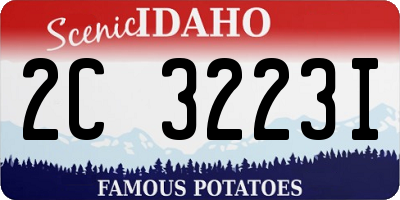 ID license plate 2C3223I