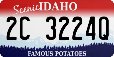 ID license plate 2C3224Q