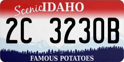 ID license plate 2C3230B