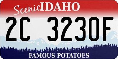 ID license plate 2C3230F