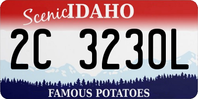 ID license plate 2C3230L