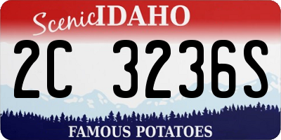 ID license plate 2C3236S