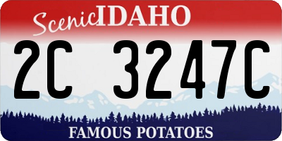 ID license plate 2C3247C