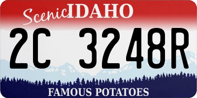 ID license plate 2C3248R