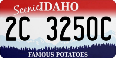 ID license plate 2C3250C