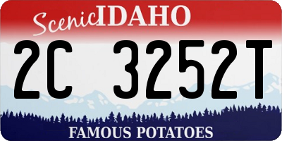ID license plate 2C3252T