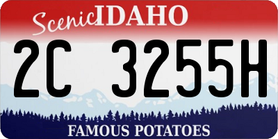 ID license plate 2C3255H