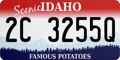 ID license plate 2C3255Q