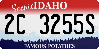 ID license plate 2C3255S