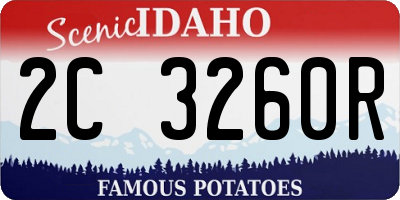 ID license plate 2C3260R