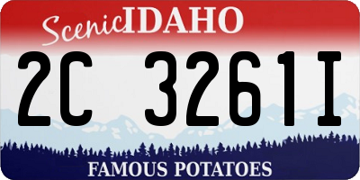 ID license plate 2C3261I
