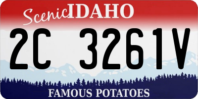 ID license plate 2C3261V