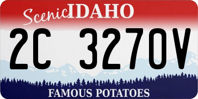 ID license plate 2C3270V