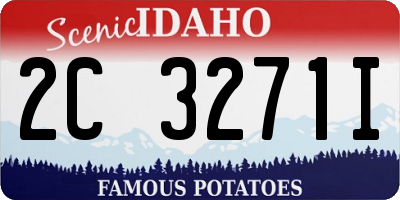 ID license plate 2C3271I