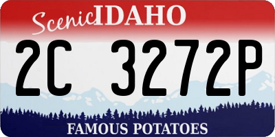 ID license plate 2C3272P