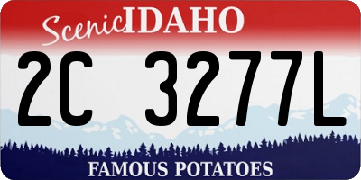 ID license plate 2C3277L