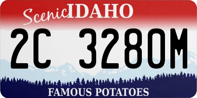ID license plate 2C3280M