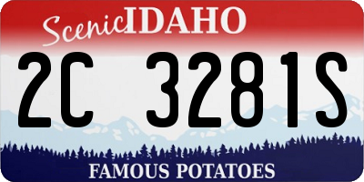 ID license plate 2C3281S