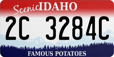 ID license plate 2C3284C