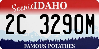 ID license plate 2C3290M