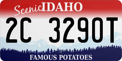 ID license plate 2C3290T