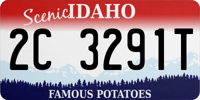 ID license plate 2C3291T