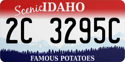 ID license plate 2C3295C
