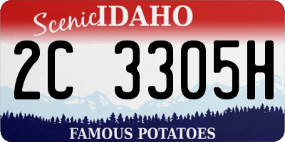 ID license plate 2C3305H