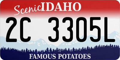 ID license plate 2C3305L