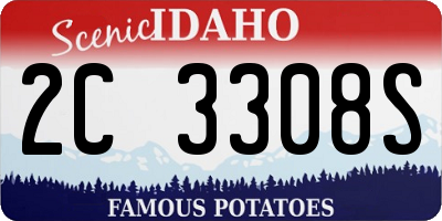 ID license plate 2C3308S