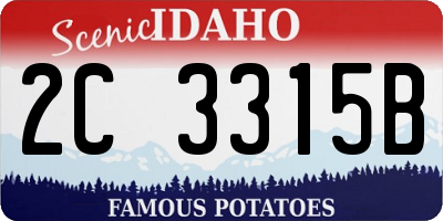 ID license plate 2C3315B