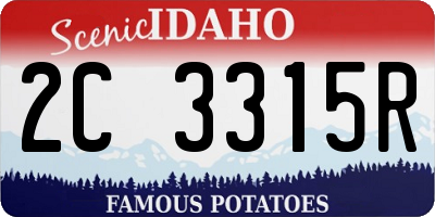 ID license plate 2C3315R