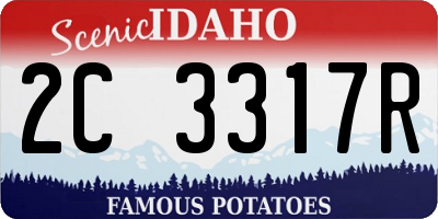 ID license plate 2C3317R