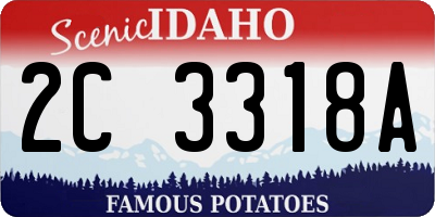 ID license plate 2C3318A
