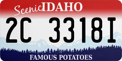 ID license plate 2C3318I