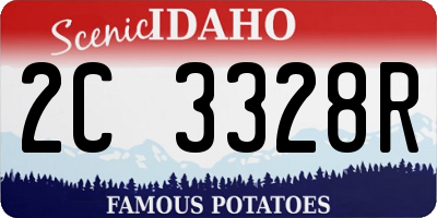 ID license plate 2C3328R