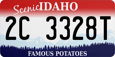 ID license plate 2C3328T