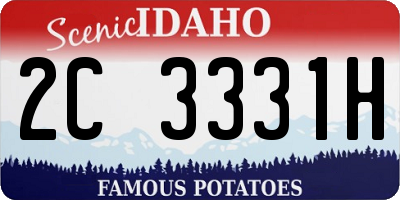 ID license plate 2C3331H
