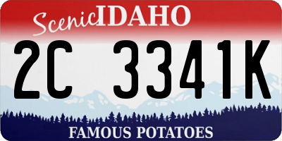 ID license plate 2C3341K