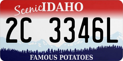 ID license plate 2C3346L